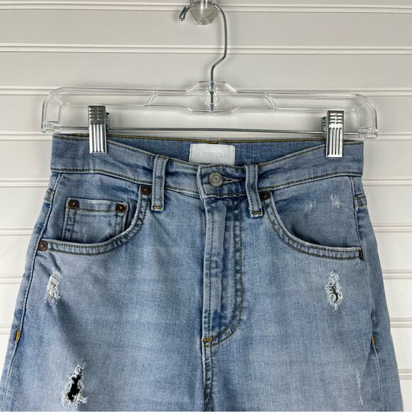 BOYISH Donny High Rise Skinny Jeans West Side Story Blue Light Wash Size W24 - Picture 5 of 13